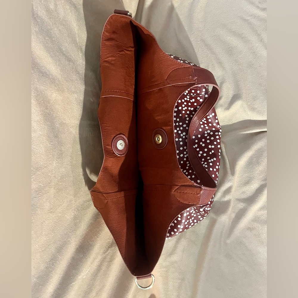 NWOT Vegan Leather Cow Print Shoulder Bag - Picture 5 of 5
